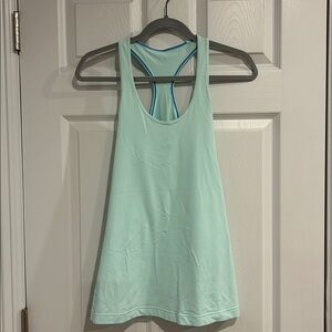 Lululemon Athletica Racerback Yoga Tank Aqua size 6